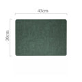 Axyaa Leather Dining Table Insulation Mat: Waterproof, Heat Resistant, Japanese Style