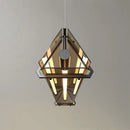 Axyaa Amber Glass LED Chandelier Dining Table Pendant Light
