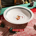 Axyaa Christmas Ceramic Dim Sum Plate | Cute Festive Cutlery Design | Creative Gift