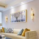 Axyaa Modern Iron Wall Sconce LED Light Fixture for Living Room, Minimalist Design