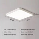 Axyaa Modern LED Ceiling Lights for Living Room Bedroom Study Kitchen Square Fixtures