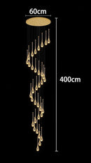 Axyaa Crystal Chandeliers LED Ceiling Lamp for Living Room