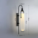 Axyaa Modern Black/Gold Glass Sconce Wall Lamp for Bedside, Living, Dining Room