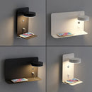 Axyaa LED Wall Lights with Switch, USB Charging, Bedroom Living Room Indoor Decor Lighting