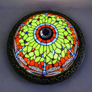 Axyaa Tiffany Round LED Ceiling Lamp - European Country Style Lighting