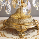 Axyaa Crown Crystal Table Lamp LED Luxury Retro Bedroom Living Room Bedside