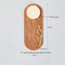 Axyaa Nordic Ceramic LED Wall Lamp for Modern Indoor Lighting