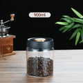 Axyaa Glass Coffee Beans Storage Jar - Vacuum Sealed Moisture-proof Container