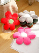 Axyaa Flower Petal Plush Throw Pillow Cushion Seating Multicolor Floor Pillows