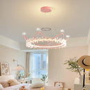 Axyaa Luxury Petals Crystal Chandelier for Living Room, Bedroom, and Restaurant