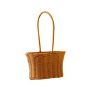 Axyaa Handwoven Rattan Basket with Handle: Hanging Organizer for Home, Toilet, and Sundries