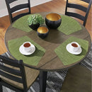 Axyaa Fan-Shaped PVC Placemats: Heat Resistant, Wipe Clean Dining Table Mats for Home Décor