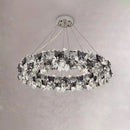 Axyaa Circle Butterfly Crystal LED Pendant Lights - Modern Minimalist Luxury Lighting