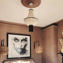 Axya Cream Style Chandelier Fabric Pendant Lamp