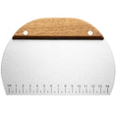 Axyaa Stainless Steel Dough Scraper with Scale - Baking & Cooking Tool