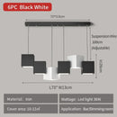 Axyaa LED Cube Pendant Lights for Modern Minimalist Style in Dining and Living Rooms
