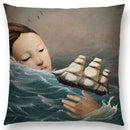 Axyaa Elegant Swan Moon Night Cushion Cover 45*45cm