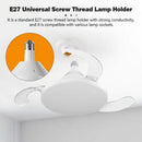 Axyaa Ceiling Fan Light with Remote Control and Dimming