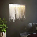Axyaa Light Luxury Italian Tassel Chain Wall Lamp for Living Room, Bedroom, and Aisle