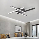 Axyaa Modern Black LED Ceiling Light 50cm 32W for Bedroom, Living Room, Office