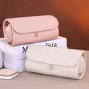 Axyaa Roll Up Brush Bag: Portable Makeup Brush Holder & Organizer