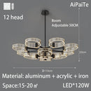 Axyaa Luxury Nordic Chandelier for Modern Living Room, Bedroom, and Restaurant