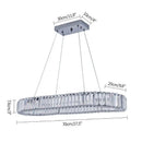 Axyaa Modern Crystal Ceiling Chandeliers, Changeable Lighting Fixture for Living Room, Bedroom, Restaurant or Home Décor