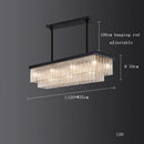 Axyaa Crystal Chandelier Ceiling Lamp for Modern Dining Room Decor