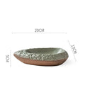 Axyaa Ceramic Boat Plate Set for Elegant Dining Experience