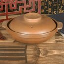 Axya Gas Stove Casserole Stew Pot with Unglazed Clay - Shallow Soup Pot