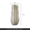 Axyaa Wavy Glass Vase - Home Decor Flower Arrangement Hydroponics Terrarium
