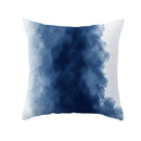 Axyaa Light Luxury Blue Abstract Print Throw Pillow Cover - Marble Stripe