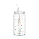 Axyaa Cherry Bow Plastic Cup with Straw Lid: Reusable, 16oz Cute Holiday Drinkware