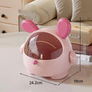 Axyaa Bunny Ear Desktop Storage Box Organizer for Toys & Hair Accessories