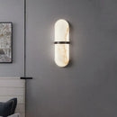 Axyaa LED Semicylinder Wall Light 12W - Imitation Marble Decor Sconce for Home Décor