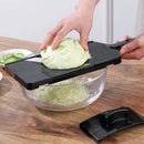 Axyaa Stainless Steel Vegetable Grater & Chopper Board Set