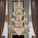 Axyaa Luxury European Villa Crystal Chandelier for Home Dining & Bedroom