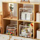 Axyaa Kids Toy Storage Basket: Transparent Box for Toys, Clothes, Books - Large Capacity