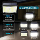 Axyaa Solar Wall Lights: Motion Sensor Waterproof Security Light for Garden & Garage