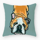 Axyaa Dog Yorkie Pug Cute Pillowcase Sofa Bedroom Decoration