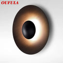 Axyaa Round Nordic Wall Sconce: Aluminum Modern Fashion Light for Bedroom