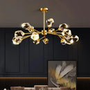 Axyaa Luxury Crystal Chandelier for Living Room and Bedroom, Indoor Ceiling Light
