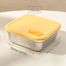 Axyaa Stackable Stainless Steel Lunch Box with Leakproof Lid