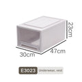 Axyaa Closet Storage Bin with Lid - Desktop Organizer for Clothes, Underwear, Socks