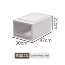Axyaa Closet Organizer Storage Bins with Lid: Desktop Box for Clothes, Socks, Underwear