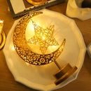 Axyaa Ramadan Moon LED Light 2025 Eid Mubarak Metal Lamp Home Room Decor