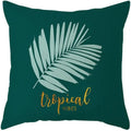 Axyaa Plants Print Linen Cushion Cover for Stylish Home Decor 45*45cm