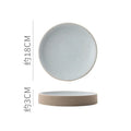 Axyaa Round Ceramic Plate Set for Stylish Dining Experience