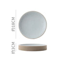 Axyaa Round Ceramic Plate Set for Stylish Dining Experience