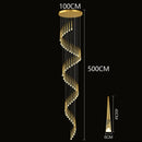 Axyaa Crystal Chandelier: Modern Stair Pendant Light for Living Room & Interior Lighting